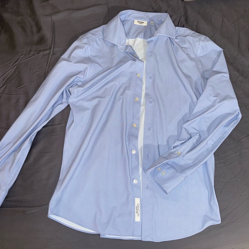 Murano Men's Blue Dress Shirt